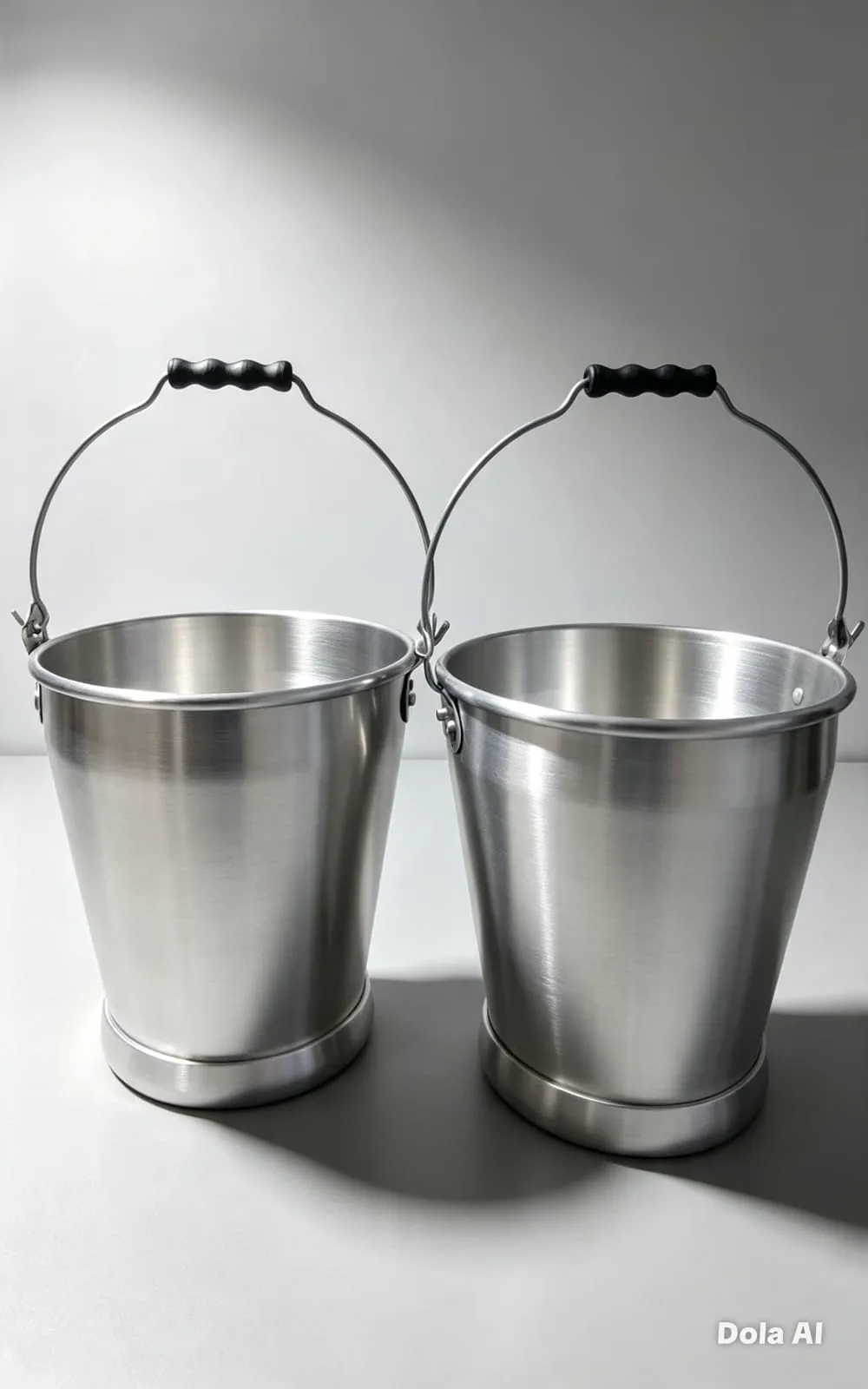 Balde de aluminio, par