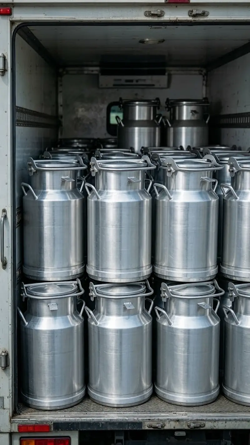 Cantina de aluminio 20 litros, tapa hermética