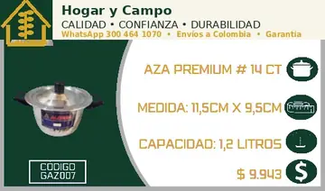Aza premium # 14 CT, código GAZ007
