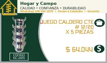 Juegos de aluminio Hogar y Campo