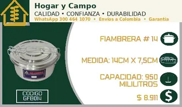 Fiambrera # 14, código GFB014
