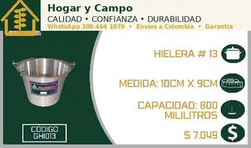 Hielera # 13, código GHI013